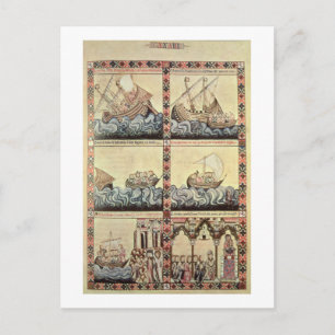 Cantiga 33, Seite von den "Cantigas de Santa Maria Postkarte