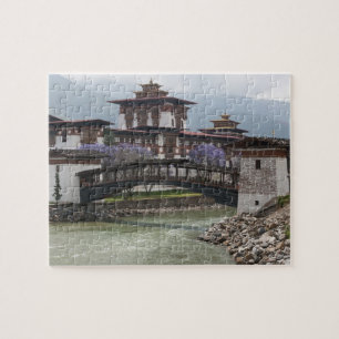 Cantilevered bridge near Punakha Dzong palace Puzzle