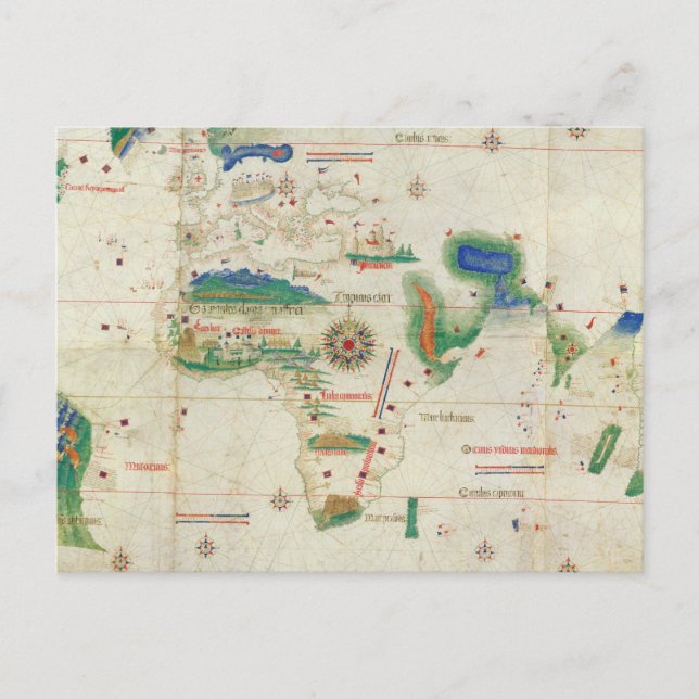 Cantino Planisphere | 1502 Postkarte (Vorderseite)