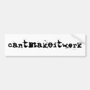 cantmakeitwork - Autoaufkleber