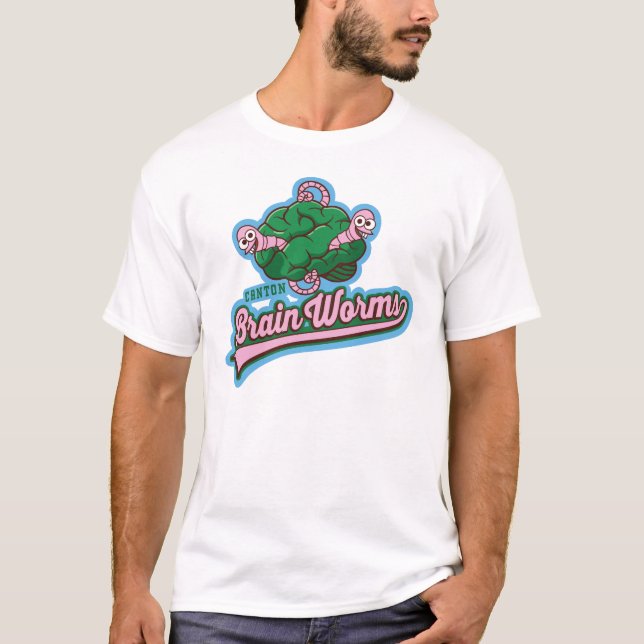 Canton Brain Worms Doppelseitig T-Shirt (Vorderseite)