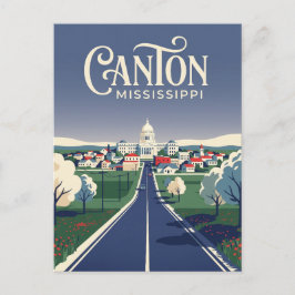 Canton Mississippi Postkarte