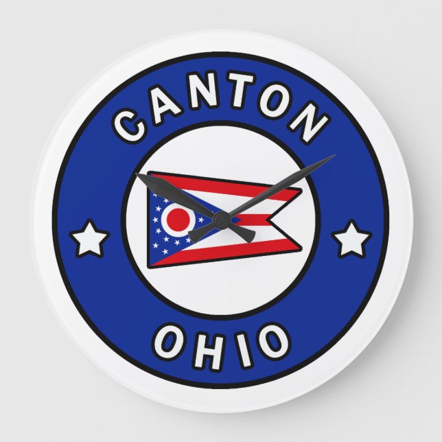 Canton Ohio Große Wanduhr (Vorderseite)