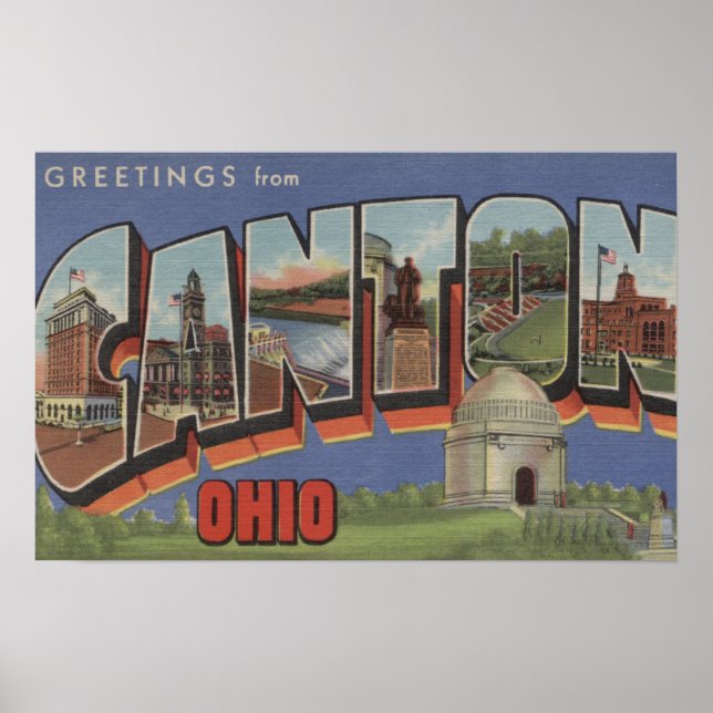 Canton, OhioLarge Letter ScenesCanton, OH Poster (Vorne)