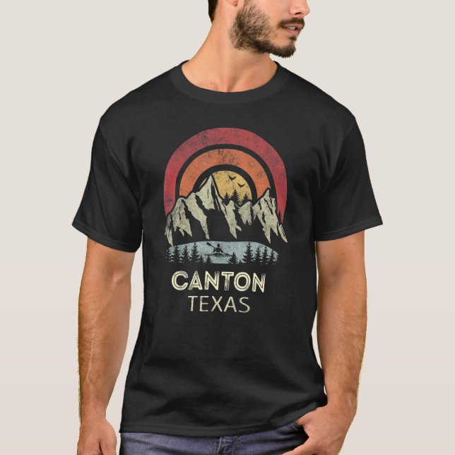 Canton Texas Mountain Sunset Sunrise Kayaking T-Shirt (Vorderseite)