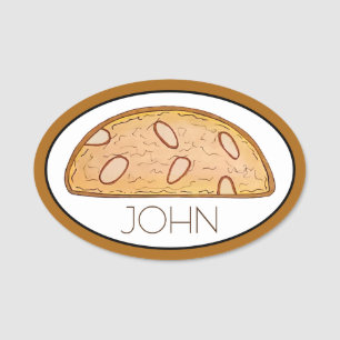 Cantucci Italienisches Mandelgebäck Konditorei Bäc Namensschild