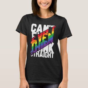 Canu2019t sogar das Flag "Straight Hearts" für LGB T-Shirt
