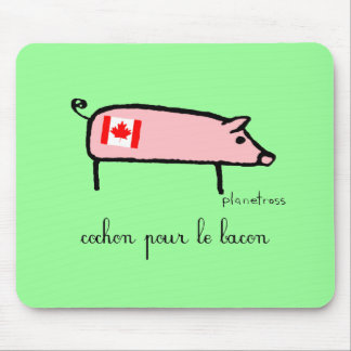 Canuck cochon mousepad