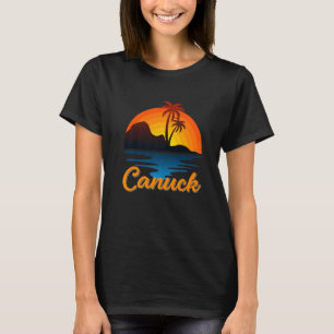 Canuck Vancouver Palm Tree Island Sunset Kanada T-Shirt