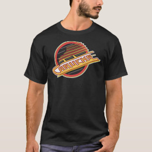 Canucks Retro-Rückhockey-Skate Klassischer T - Sh T-Shirt