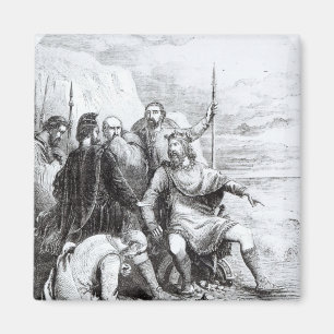 Canute, welches die Schmeichelei seiner Höflinge Magnet