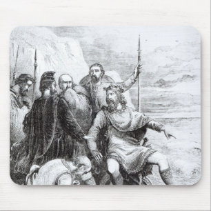 Canute, welches die Schmeichelei seiner Höflinge Mousepad