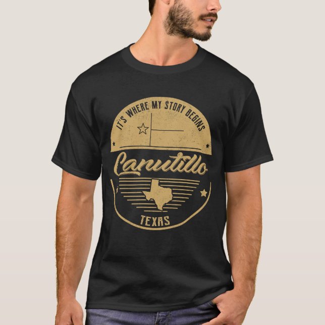 Canutillo Texas Hier beginnt meine Geschichte T-Shirt (Vorderseite)