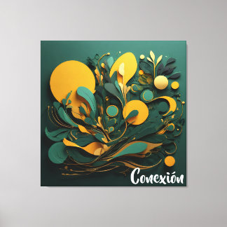 Canvas Arte Abstracto Biodiversidad Viva Conexión Leinwanddruck