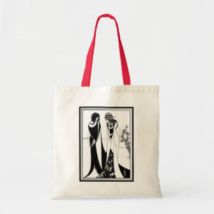 Canvas Bag: Aubrey Beardsley KunstIllustration Tragetasche