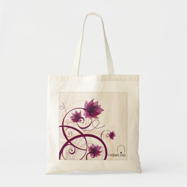 Canvas Bag- Purple Dream  캔버스 백-보랏빛 꿈 Tragetasche (Vorne)