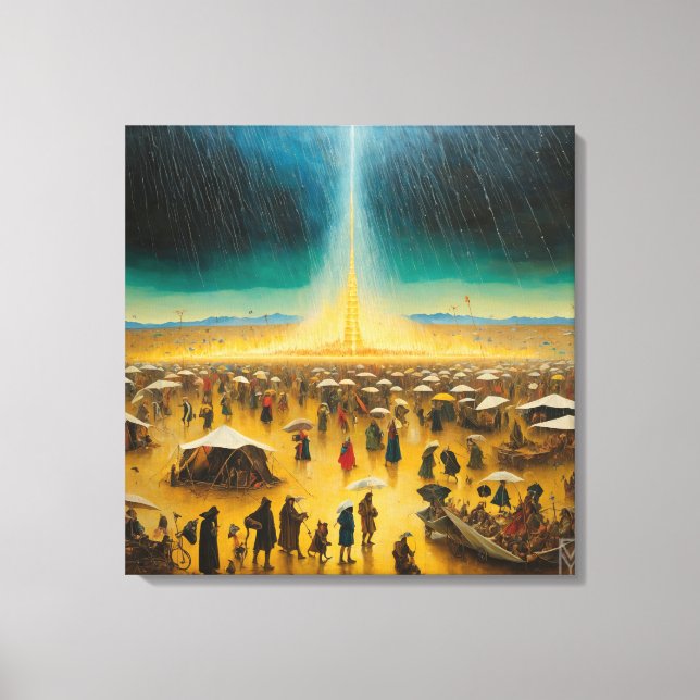 Canvas Bosch Transforms the Storm at Burning Man Leinwanddruck (Vorderseite)