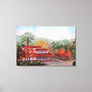 Canvas Druck von Roberts' Market in Woodside paint Leinwanddruck