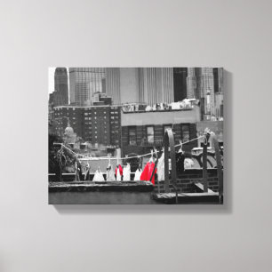 Canvas-Druck: Wäscheleine Leinwanddruck