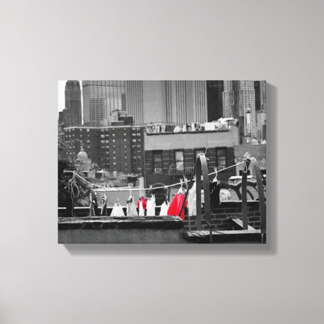 Canvas-Druck: Wäscheleine Leinwanddruck (Vorderseite)