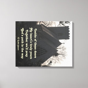Canvas drucken Gedicht zum Beten von Ladee Basset Leinwanddruck