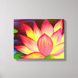Canvas druckt Lotus Blume Malerei Art Leinwanddruck