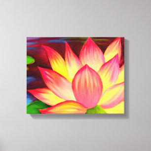 Canvas druckt Lotus Blume Malerei Art Leinwanddruck