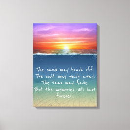 Canvas für Sunset-Speicher-Quote Leinwanddruck