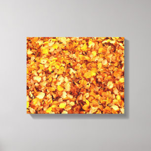 Canvas Herbstleder Leinwanddruck