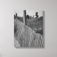 Canvas mit schwarzem und weißem Strand