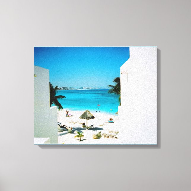 Canvas mit tropischer Aussicht Leinwanddruck (Vorderseite)