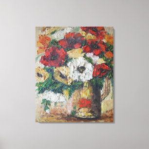Canvas Print Ann Hayes Painting Blume Mix Leinwanddruck