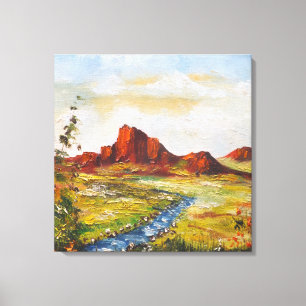 Canvas Print Ann Hayes Painting Red Rock Canyan Leinwanddruck