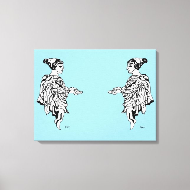 Canvas Print : Antike griechische Skulpturenstatue Leinwanddruck (Vorderseite)