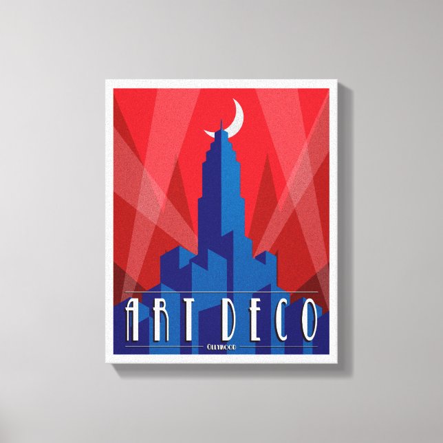 Canvas Print - Art Deco Empire State Gebäude Leinwanddruck (Vorderseite)