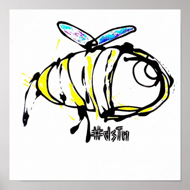 Canvas Print Bee Design Poster (Vorne)