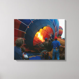 Canvas Print - Filling Hot Air Ballon Leinwanddruck