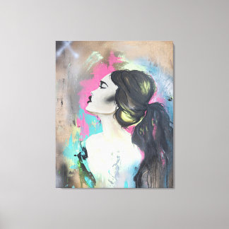 Canvas Print Graffiti Girl Leinwanddruck