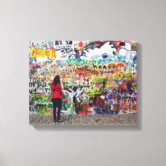 Canvas Print - John Lennon Wall, Prag Leinwanddruck