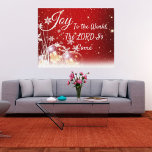 Canvas Print Joto the World Christmas Leinwanddruck<br><div class="desc">Herrliche Leinwand hängen für Weihnachten,  Freude an der Welt,  der Herr ist gekommen! Ein wunderbares Geschenk für jeden!</div>