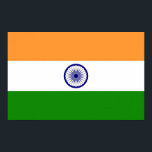 Canvas Print mit der Flagge Indiens Poster<br><div class="desc">Mit unserem atemberaubenden Leinwand mit indischer Flagge verwandeln Sie Ihren Platz in eine neue Welt! Dieses auffällige Leinwand ist der perfekte Weg, um Ihre Bewunderung für die indische Kultur zu feiern. Die lebendigen Farben der indischen Fahne sind wunderschön ausgeschmückt, was sie zu einer einzigartigen und sinnvollen Ergänzung Ihrer Zuhause- oder...</div>