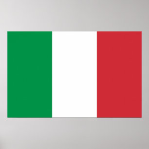 Canvas Print mit der Flagge Italiens Poster