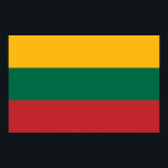 Canvas Print mit der Flagge Litauens Poster<br><div class="desc">Mit diesem lebendigen Leinwand mit der litauischen Flagge fügen Sie Ihrem Dekor eine kühle Note des litauischen Stolzes hinzu! Dieser hochwertige Leinenprint mit seiner ikonischen Trikolorierung Gelb, Grün und Rot ist eine bemerkenswerte Hommage an das reiche Kulturerbe Litauens. Ob im Wohnzimmer, im Büro, im Studio oder im persönlichen Raum, es...</div>