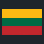 Canvas Print mit der Flagge Litauens Poster<br><div class="desc">Mit diesem lebendigen Leinwand mit der litauischen Flagge fügen Sie Ihrem Dekor eine kühle Note des litauischen Stolzes hinzu! Dieser hochwertige Leinenprint mit seiner ikonischen Trikolorierung Gelb, Grün und Rot ist eine bemerkenswerte Hommage an das reiche Kulturerbe Litauens. Ob im Wohnzimmer, im Büro, im Studio oder im persönlichen Raum, es...</div>