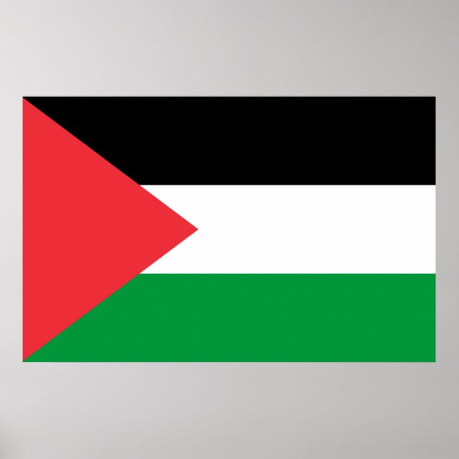 Canvas Print mit der Flagge Palästinas Poster (Vorne)