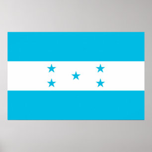Canvas Print mit Flag von Honduras Poster