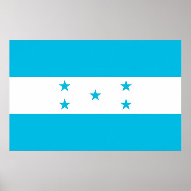 Canvas Print mit Flag von Honduras Poster (Vorne)