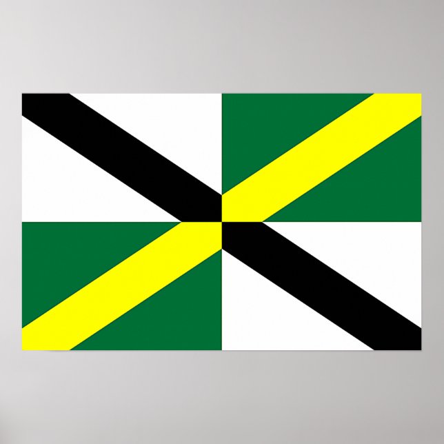 Canvas Print mit Flag von Monterey, USA. Poster (Vorne)