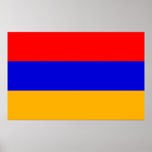 Canvas Print mit Flagge Armeniens Poster