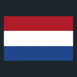 Canvas Print mit Flagge der Niederlande Poster<br><div class="desc">Große Canvas Print mit Flag von den Niederlanden. Dieses Produkt ist anpassbar.</div>